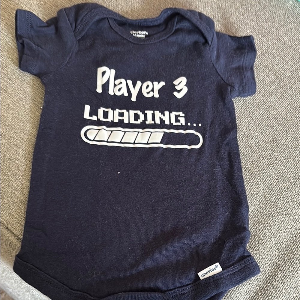 Gerber Navy 'Player 3 Loading' Kids Tee